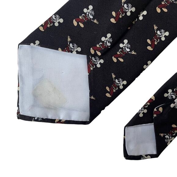 Mickey Mouse Tie by Cervantes Mickey Mouse All Over Vintage 1970s Brown EUC - Picture 3 of 8